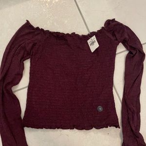 Hollister off the shoulder top